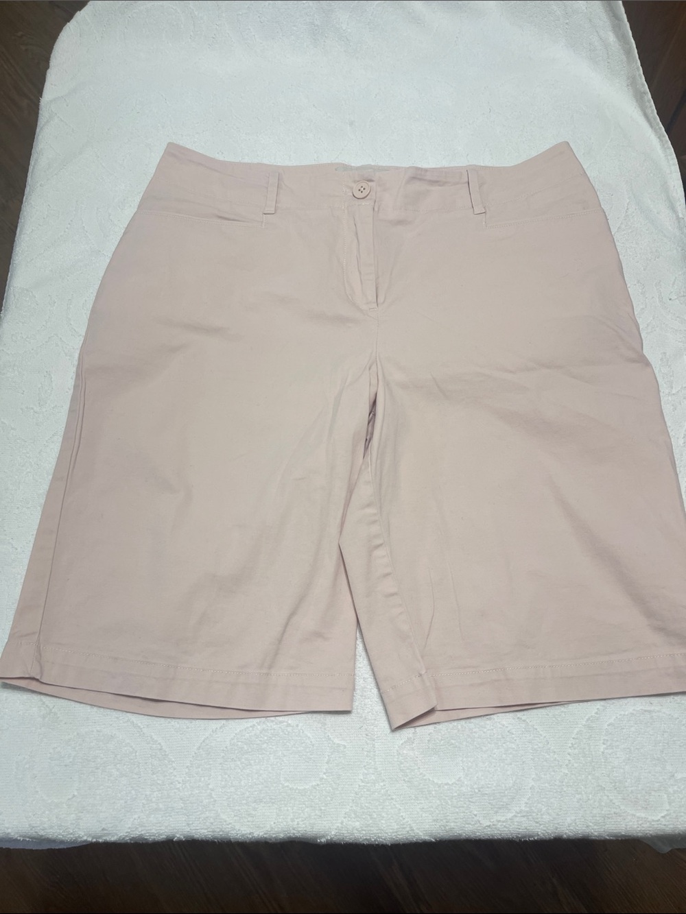 Talbots Cotton Dusty Pink Bermuda Shorts - Sz 10